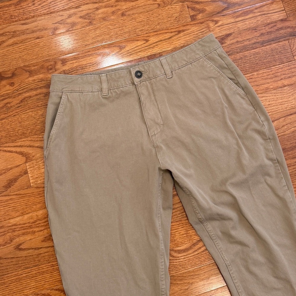 Mugsy Belmonts Chino Pants Mens 36x34 Brown Stretch Casual Workwear Comfort